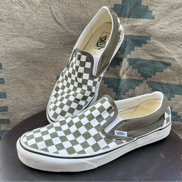 Vans Other - Vans Classic Slip-On Checkerboard Grape Leaf Check Sneakers Skate Shoes Unisex